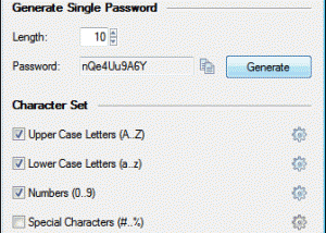 software - SoftFuse Password Generator Free 2.5 screenshot