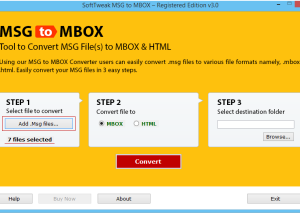 SoftTweak MSG to MBOX screenshot