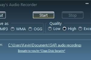 Solway's Audio Recorder screenshot