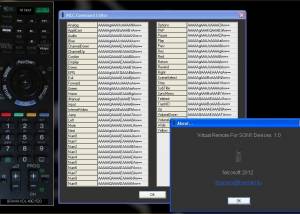 software - Sony Virtual Remote Control 1.1.4 screenshot