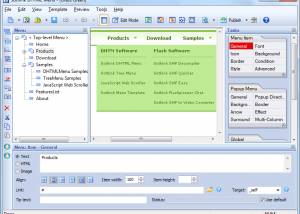 software - Sothink DHTML Menu 9.8 screenshot