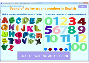 Sound of Letters and Numbers in English screenshot