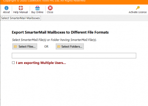 software - SpecyTech SmarterMail Migrator Tool 2.5 screenshot