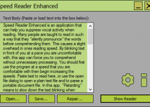 software - Speed Reader Enhanced 4.0.4.0 screenshot