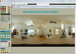 software - Spherical Panorama Fisheye Stitcher 5.05 screenshot