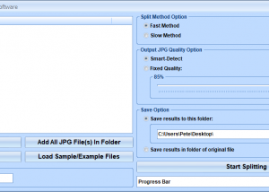 Split JPG Into Multiple JPG Files Software screenshot