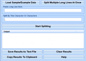 software - Split Long Line Into Multiple Lines Software 7.0 screenshot