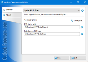 software - Split PST File for Outlook 5.0 screenshot