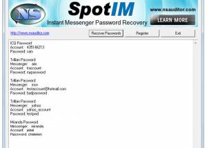 SpotIM Messenger Password Recovery screenshot