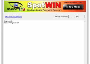 software - SpotWin Password Recovery 1.0.5 screenshot