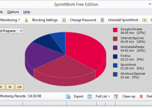 SprintWork Social Media Blocker 64-bit screenshot