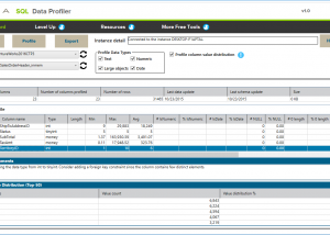 software - SQL Data Profiler 1.0.195.1950 screenshot