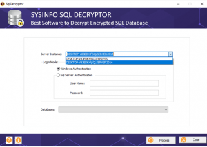 SQL Decryptor Tool screenshot