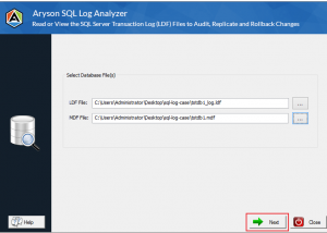 SQL Server Transaction Log Reader screenshot