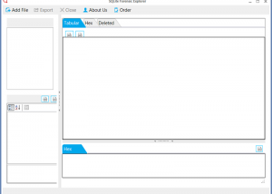 software - SQLite Forensics Browser 2.0 screenshot