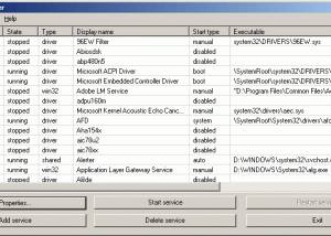 software - SrvMan 1.0 screenshot