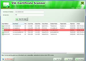 software - SSL Certificate Scanner 14.0 screenshot