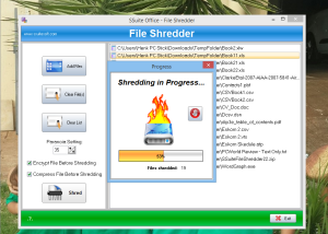 software - SSuite File Shredder 2.8.4.2 screenshot