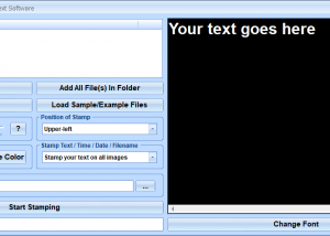 software - Stamp Multiple Images With Text Software 7.0 screenshot