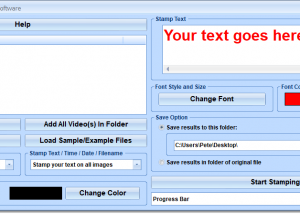 software - Stamp Multiple Videos With Text Software 7.0 screenshot