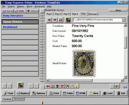 software - Stamp Organizer Deluxe 4.11 screenshot