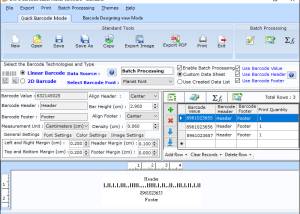 Standard Barcode Label Printing Program screenshot