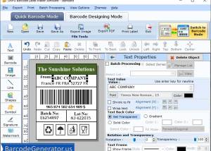 software - Standard Barcode Making Software 6.4.4 screenshot