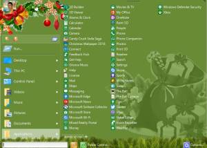 software - Start Menu X Christmas theme 7.33 screenshot