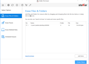 software - Stellar File Eraser 5.0.0.8 screenshot