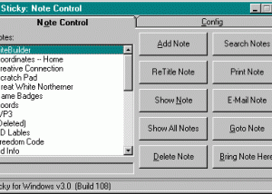 software - Sticky 3.2 screenshot