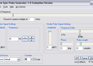 software - Strobe Sync Loudspeaker Test Software 1.2 screenshot
