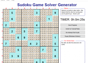 software - Sudoku Game Solver Generator for Windows 1.0.0 screenshot