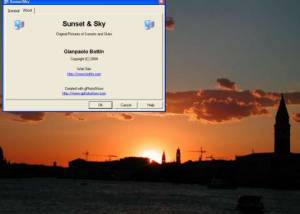 Sunset And Sky Screen Saver screenshot