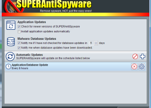 Full SUPERAntiSpyware Database Definitions Update screenshot