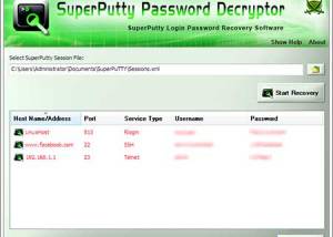software - SuperPutty Password Decryptor 3.0 screenshot