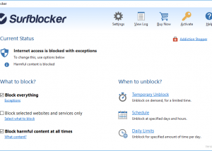 Surfblocker screenshot