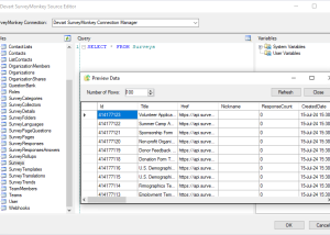 SurveyMonkey SSIS Components by Devart screenshot