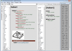 Swahili English Dictionary screenshot