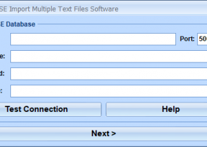 Sybase ASE Import Multiple Text Files Software screenshot