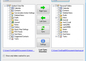 software - Sync2PST for Outlook 1.41 screenshot