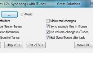 SyncITunes screenshot