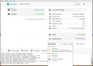 SyncTrayzor screenshot