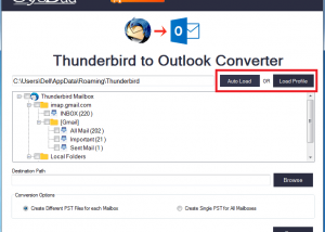 software - SysBud Thunderbird to Outlook Converter 1.0 screenshot