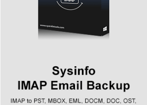 software - SysInfo IMAP Email Backup Tool 22.2 screenshot