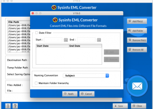 SysInfo Mac EML Converter screenshot