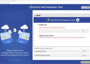 software - Sysinfo Mail Migration Tool 22.08 screenshot