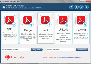 SysInfo PDF Manager screenshot
