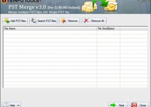 SysInfo PST Merge Software screenshot