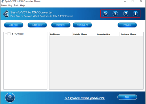 software - Sysinfo VCF to CSV Converter 23.4 screenshot