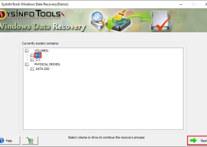 software - Sysinfo Windows Data Recovery 2.0 screenshot